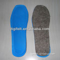 colored insoles made of high quality felt